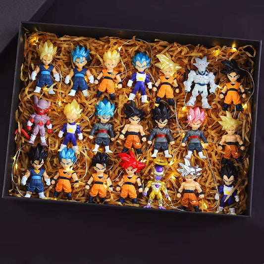 Dragon Ball Z Super Saiyan Son Goku Anime Figure Son Gohan Vegeta Broly Piccolo Majin Buu Set Action Figurine Model Gifts Toy