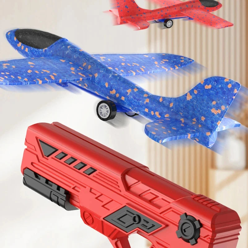 Children'S Foam Ejection Aircraft Toys Parent-Child Interaction Outdoor Foam Aircraft Park