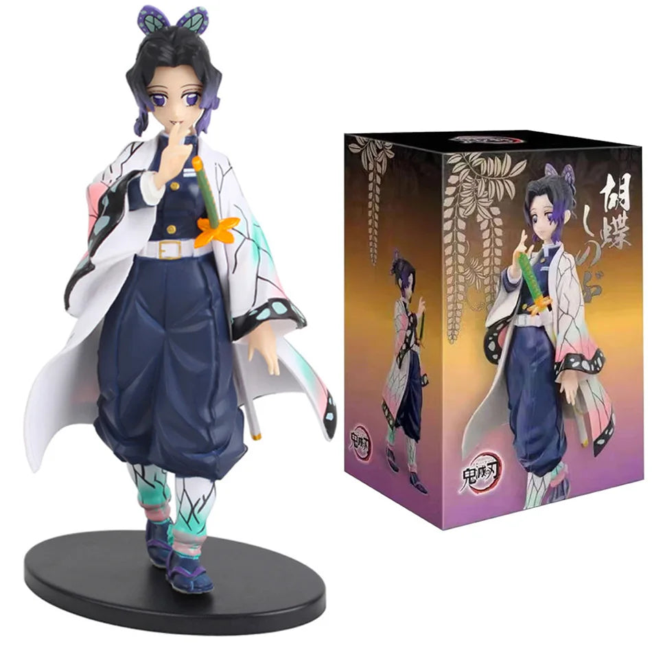 Anime Demon Slayer Kimetsu No Yaiba Figure 15Cm Nezuko Tanjirou Mitsuri Shinobu Zenitsu Kyoujurou Action Figural Model Toy Gifts