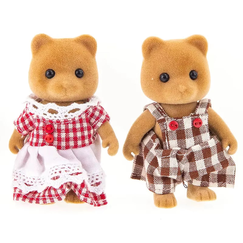 Forest Animal Family 1_12 Dollhouse Accessories Mini_Yythk