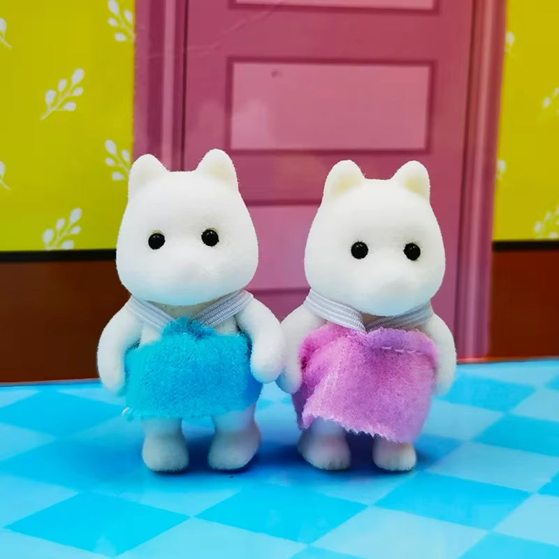 Forest Animal Family 1_12 Dollhouse Accessories Mini_Yythk