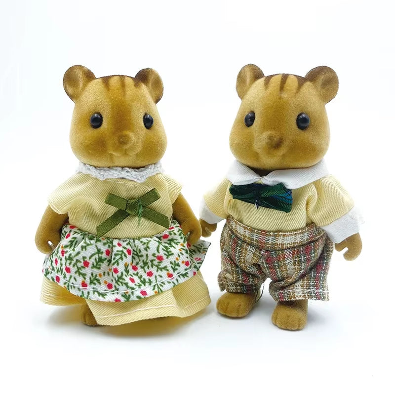 Forest Animal Family 1_12 Dollhouse Accessories Mini_Yythk