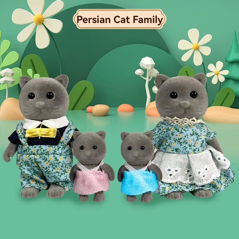 Forest Animal Family 1_12 Dollhouse Accessories Mini_Yythk