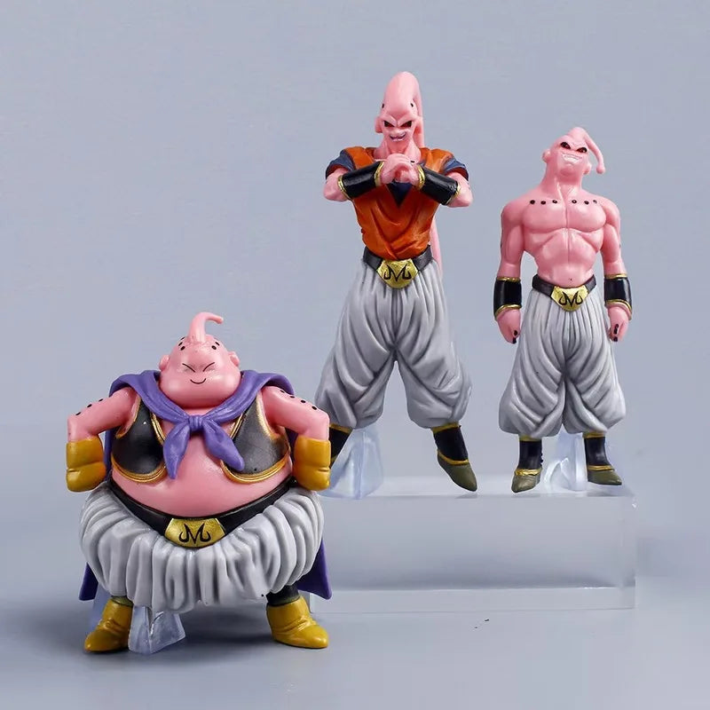 8Pcs/Set Dragon Ball Z Majin Buu Figurine Dbz Figure Super Saiyan Action Figures Collection Pvc Model Statue Children for Gifts