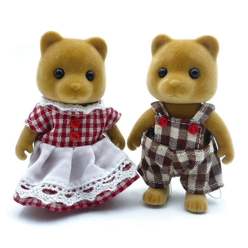 Forest Animal Family 1_12 Dollhouse Accessories Mini_Yythk