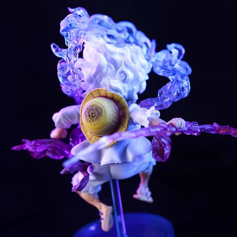 10Cm Mini One Piece Luffy Gear 5 Action Figure Sun God Nika Statue Anime Figurine Pvc Model Doll Collection Toy Gift Kids
