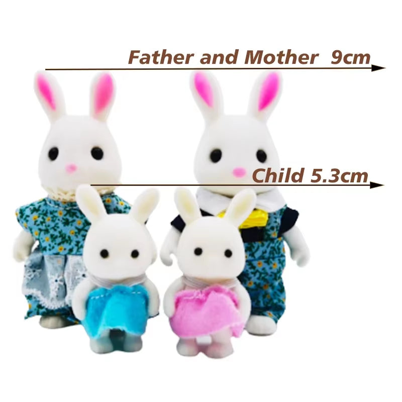 Forest Animal Family 1_12 Dollhouse Accessories Mini_Yythk