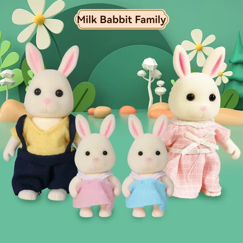 Forest Animal Family 1_12 Dollhouse Accessories Mini_Yythk