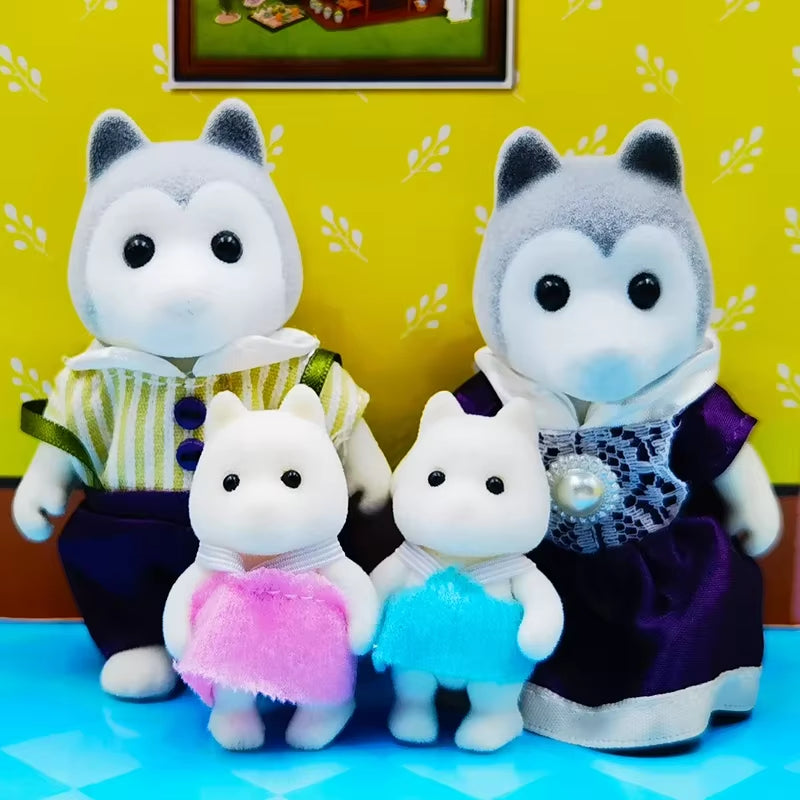 Forest Animal Family 1_12 Dollhouse Accessories Mini_Yythk