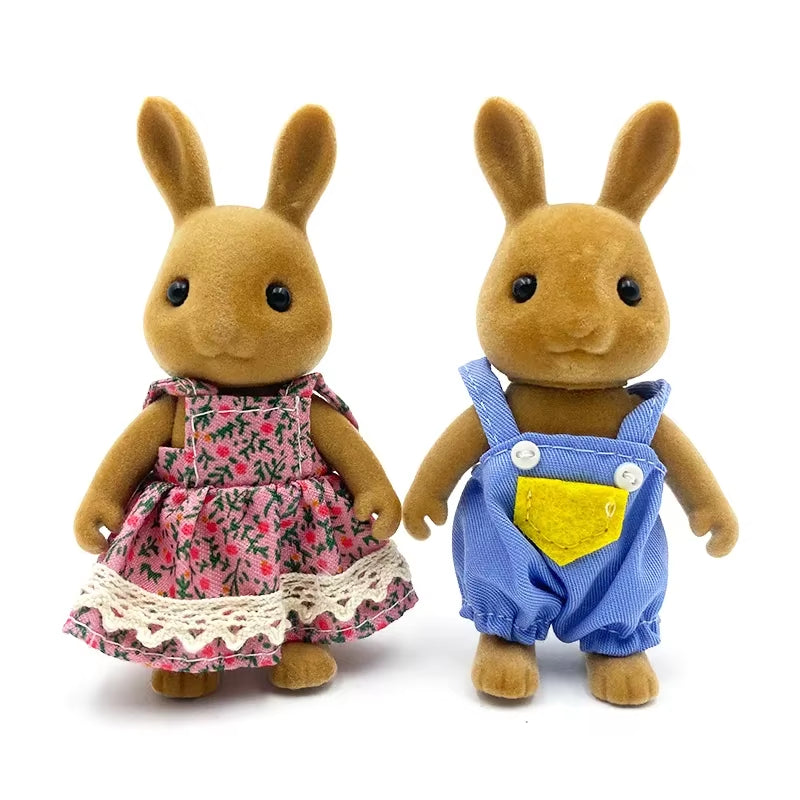 Forest Animal Family 1_12 Dollhouse Accessories Mini_Yythk