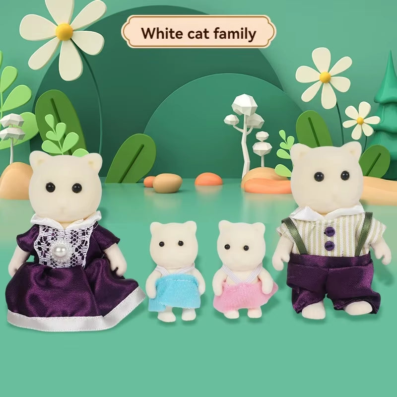 Forest Animal Family 1_12 Dollhouse Accessories Mini_Yythk